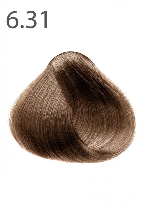 Стойкая крем-краска для волос Шелковое окрашивание серии SALONCARE тон Золотисто-коричневый 6.31