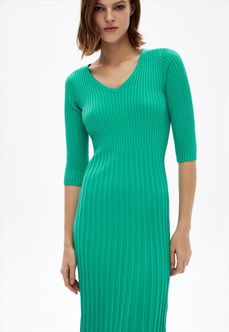 rochie cu mâneci scurte pentru femei culoare verde mentă