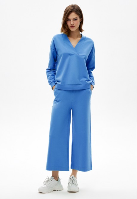 022W3203 трикотажные брюки для женщины цвет синий