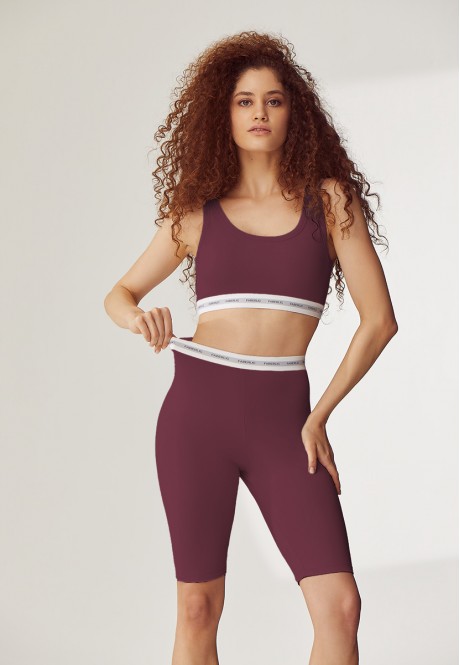 HWS144 Шорты велосипедки, цвет марсала, размер M