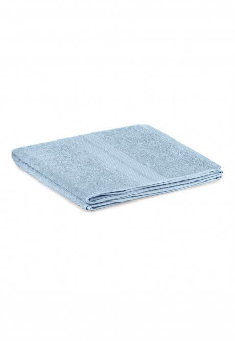 Полотенце банное, серо-голубое