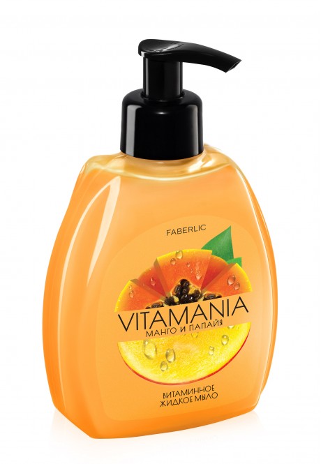 Витаминное жидкое мыло «Манго & Папайя» серии Vitamania