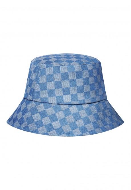 Textile Panama Hat Light Blue
