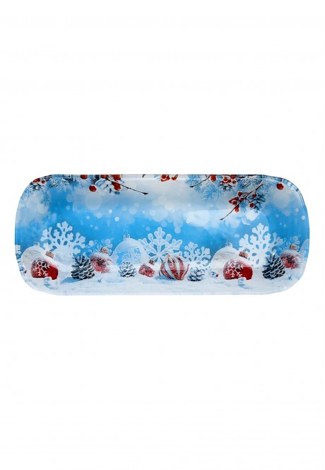 Тарелка сервировочная, коллекция «Морозные узоры»