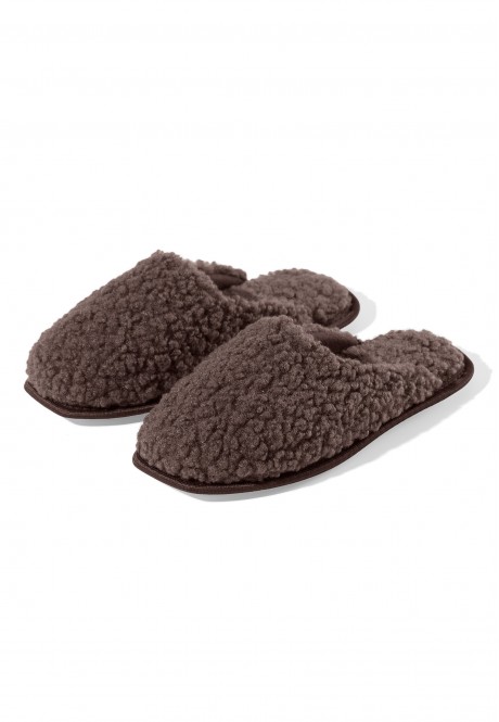 TPW038 Тапочки женские, цвет шоколад, размер 36-37