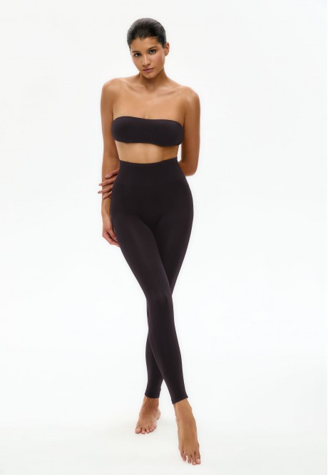 SP018 Легинсы корректирующие, цвет шоколадный, размер XL/XXL