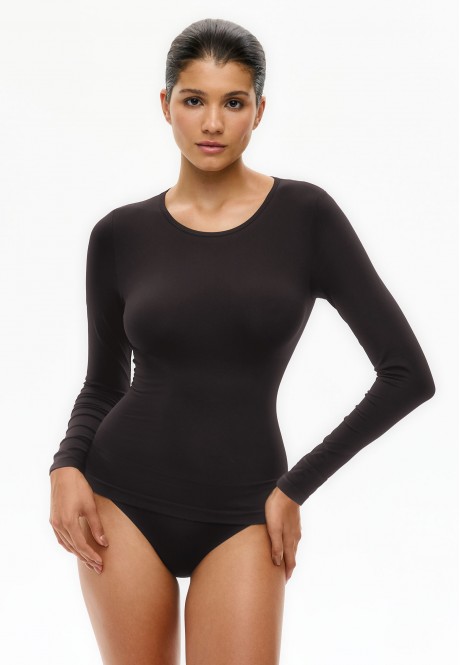 SP020 Лонгслив-полуграция корректирующий, цвет шоколадный, размер L/XL