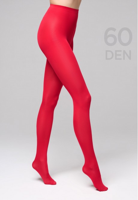 ST624 Колготки из микрофибры, плотность 60 den, цвет красный, размер XS
