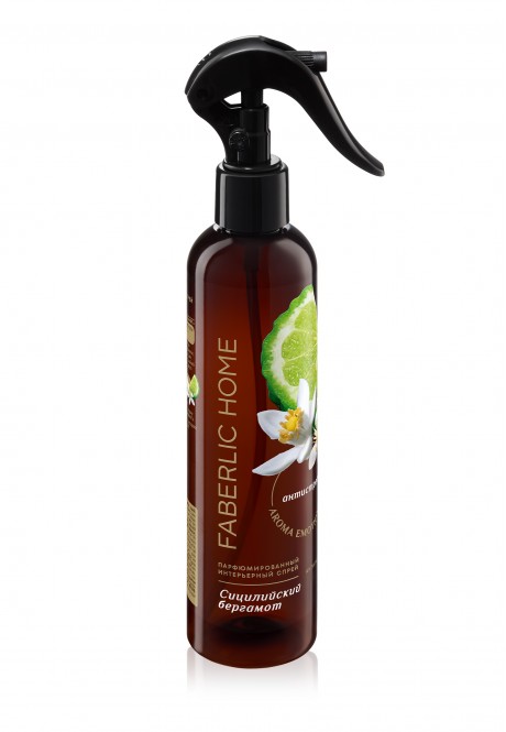 Парфюмированный интерьерный спрей Антитабак «Сицилийский бергамот» товарного знака Faberlic Home