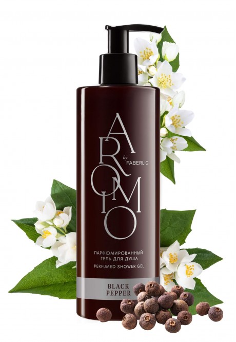 Парфюмированный гель для душа BLACK PEPPER серии Aromio