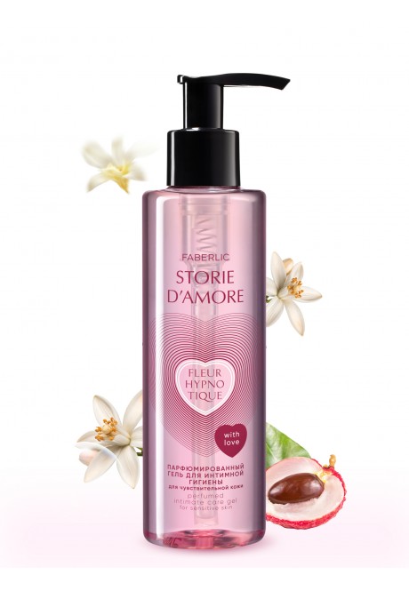 Парфюмированный гель для интимной гигиены для чувствительной кожи Fleur Hypnotique Storie d'Amore