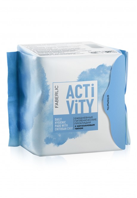 Ежедневные гигиенические прокладки с хитозановым чипом