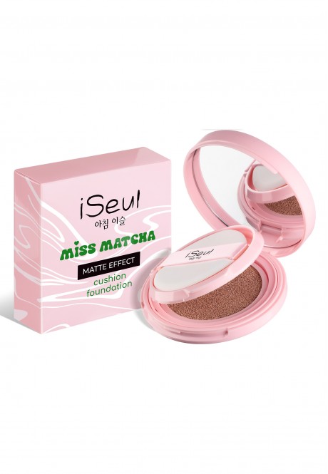 Тональный кушон для лица с матовым эффектом iSeul Miss Matcha