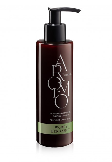 Парфюмированное жидкое мыло Woody Bergamot серии Aromio
