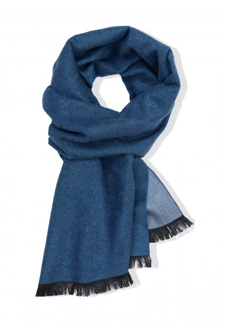 Шарф  мужской, цвет синий/ голубой