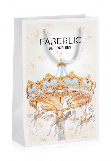 Пакет бумажный подарочный «Волшебная карусель», размер S