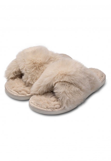 TPW043 Тапочки женские, цвет айвори, размер 36-37