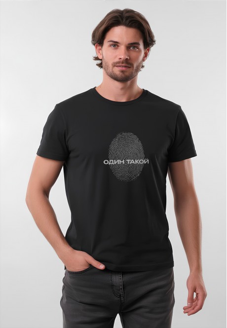 FB-T-M-01-BL0011Футболка мужская, цвет черный, размер XXL