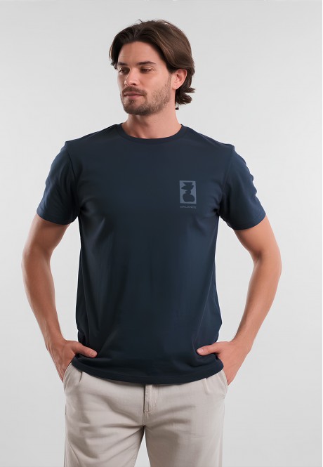 FB-T-M-01-NA0012Футболка мужская, цвет темно-синий, размер XL