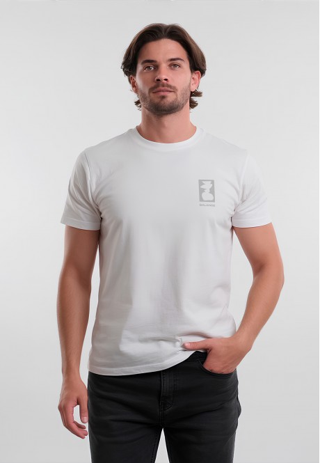 FB-T-M-01-WH0012Футболка мужская, цвет белый, размер M