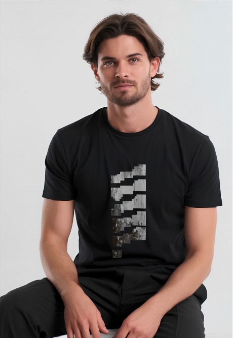 FB-T-M-01-BL0013Футболка мужская, цвет черный, размер M