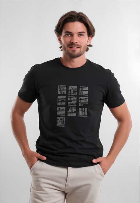 FB-T-M-01-BL0014Футболка мужская, цвет черный, размер S