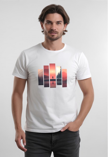 FB-T-M-01-WH0015Футболка мужская, цвет белый, размер S