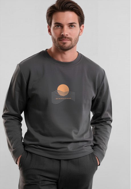 FB-SL-M-01-GR0034Свитшот-лонгслив мужской, цвет графит, размер L