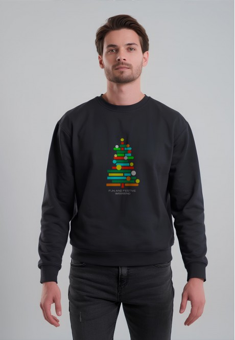 FB-SS-M-01-BL0043Свитшот мужской, цвет черный, размер XL