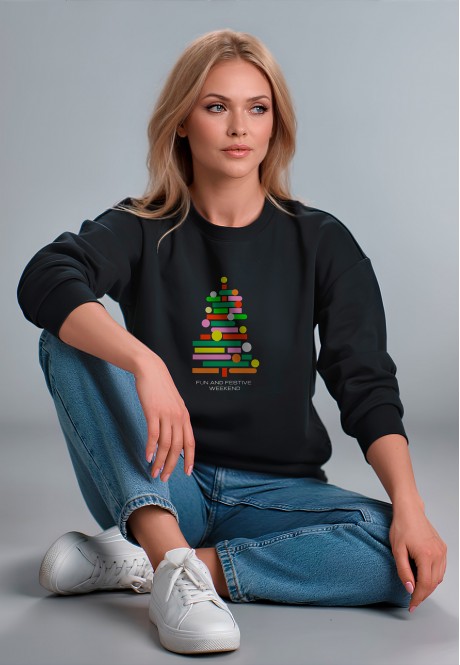 FB-SS-L-01-BL0043Свитшот женский, цвет черный, размер M