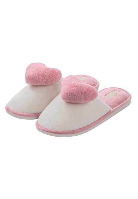 TPW047 Тапочки женские, цвет пепельная роза/молочный, размер 38-39