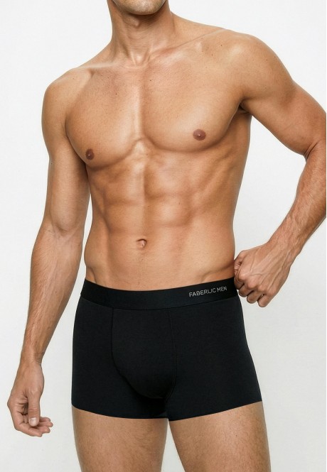 MB120 Трусы боксеры из бамбука для мужчин, цвет черный, размер M