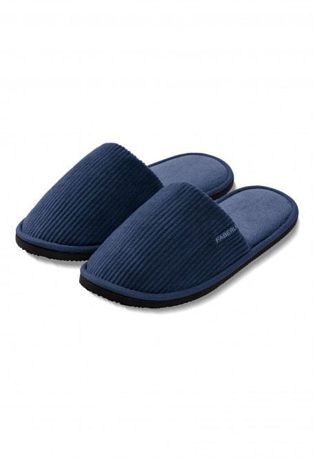 TPM001 Тапочки мужские, цвет темно-синий, размер 42-43