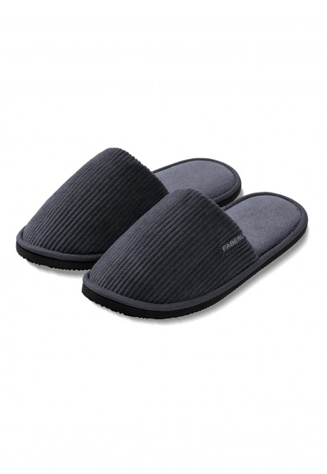 TPM002 Тапочки мужские, цвет графит, размер 42-43