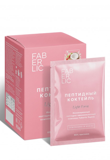 Сухая смесь для приготовления напитка «Пептидный коктейль со вкусом земляники и кокоса»