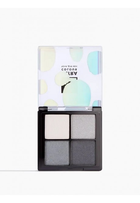 Четырехцветная палетка теней для век Ultra Colour, Блеск серебра