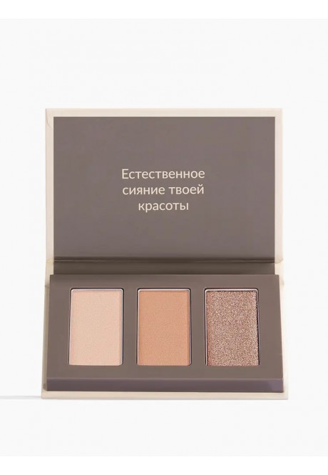 Трио палетка теней для век Pure Makeup, Нюдовая