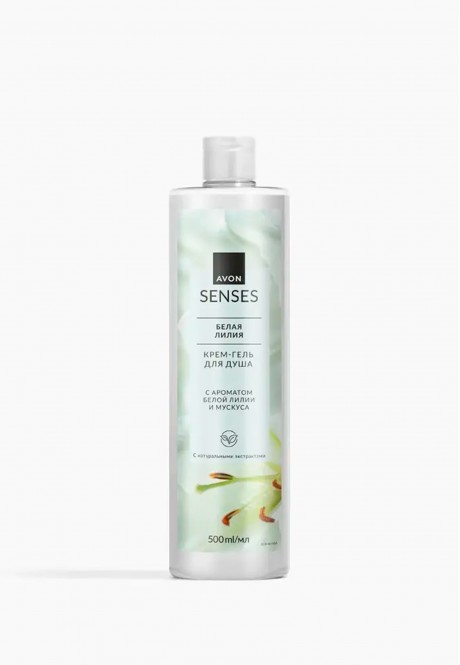Крем-гель для душа "Белая лилия" серии AVON Senses. 500 мл