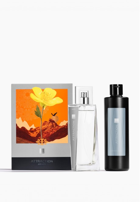 Подарочный набор Avon Attraction для него. Набор содержит: 1. Туалетная вода Avon Attraction для нег