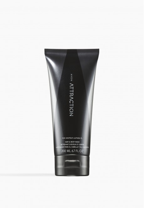 Шампунь-гель для душа серии AVON Attraction for Him. 200 мл
