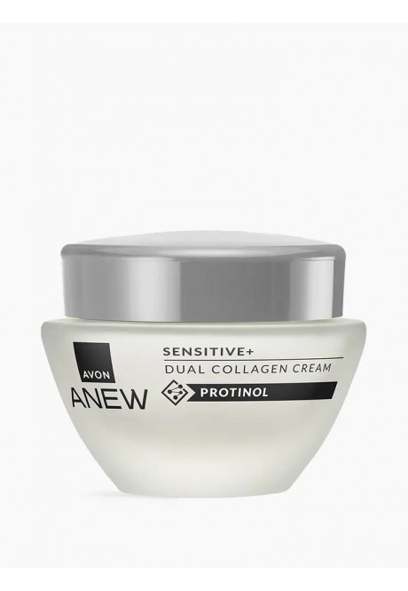 Крем для лица "Сенситив + Восстановление коллагена" серии AVON Anew. 50мл