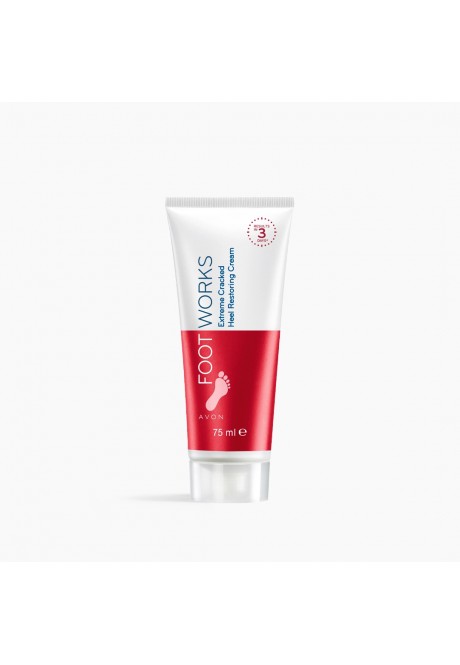 Восстанавливающий крем для потрескавшейся кожи стоп серии AVON Foot Works. 75 мл