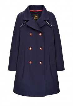 Trench coat for girl dark blue
