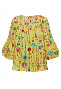 Blouse for girl lemon