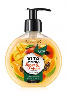 Vitamania Mango  Papaya Vitamin Liquid Soap