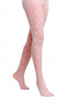 Fantasy style kids tights with a floral jacquard pattern SD128 20 den pink
