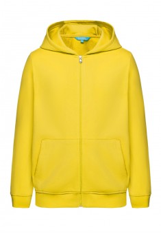Jersey sweatshirt for girls bright yellow 