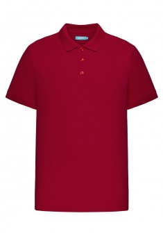 Jersey polo shirt for men red