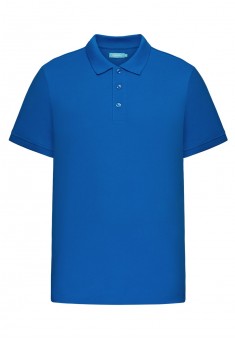Jersey polo shirt for men bright blue