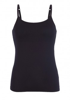 Strappy top with an integrated bra black